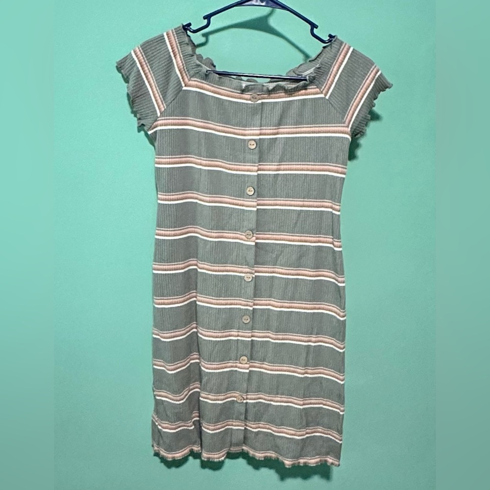 NWOT Arizona Sage Green Bodycon Dress